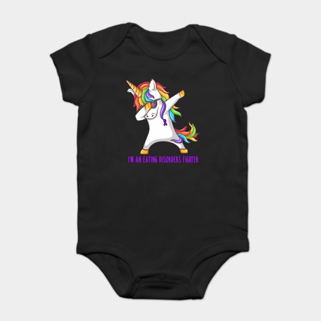 I'm An Eating disorders Fighter Support Eating disorders Gift Baby Bodysuit by ThePassion99